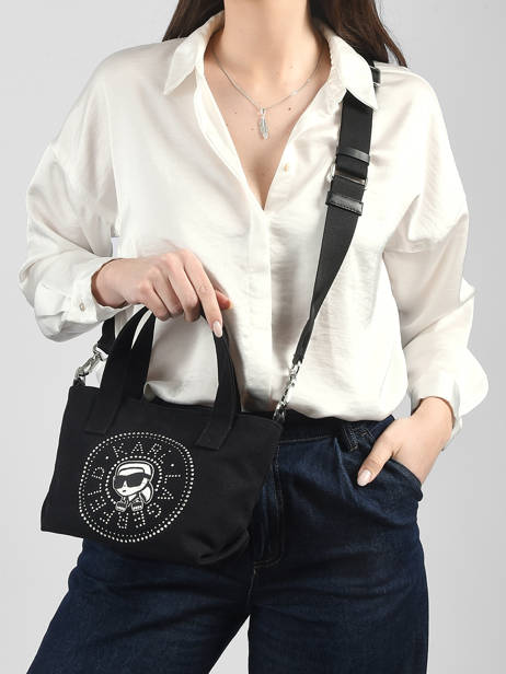 Cross Body Tas K Ikon Katoen Karl lagerfeld Zwart k ikon B2W50074 ander zicht 1